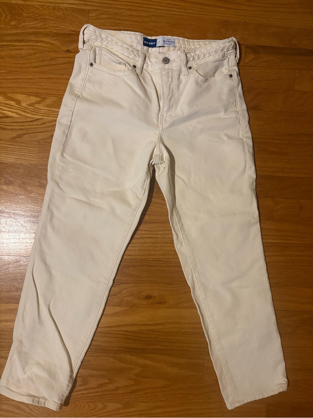 Old Navy Ivory Ankle Crop Jeans